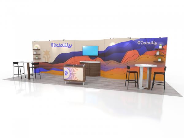 ECO-3128 Sustainable Modular Trade Show Display - 10 x 30 Verison